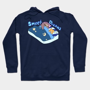 Sweet Dreams Sloth and Tabby Hoodie